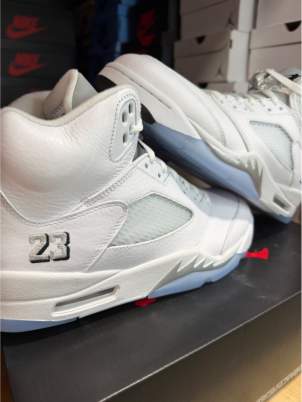 Air Jordan 5 Retro 'White Metallic' 2026 HQ7978-103 BRAND NEW MENS SIZE 13 - Picture 5 of 5